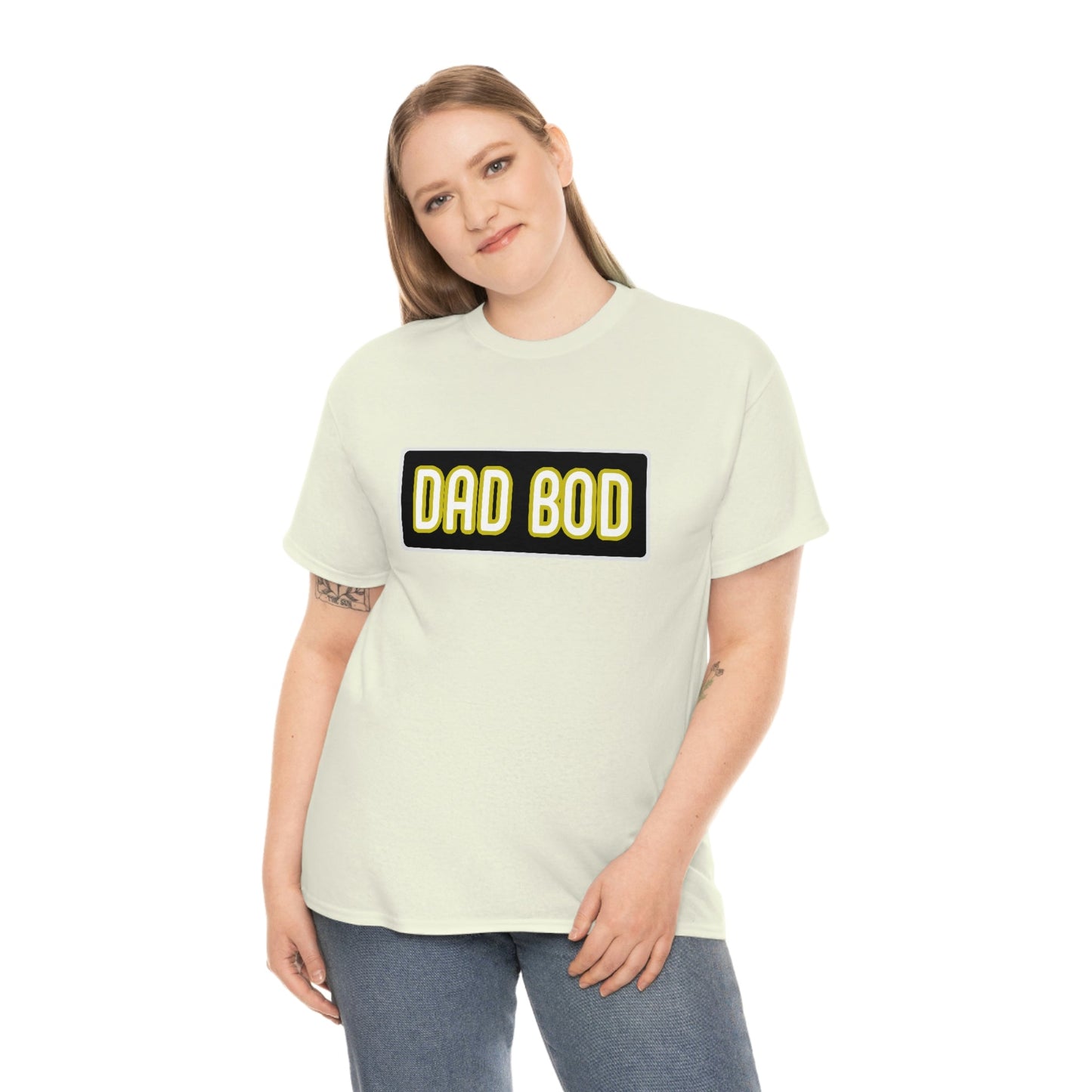 Dad Bod Unisex Heavy Cotton Tee Father Daddy Body Joke fun funny Present Gift