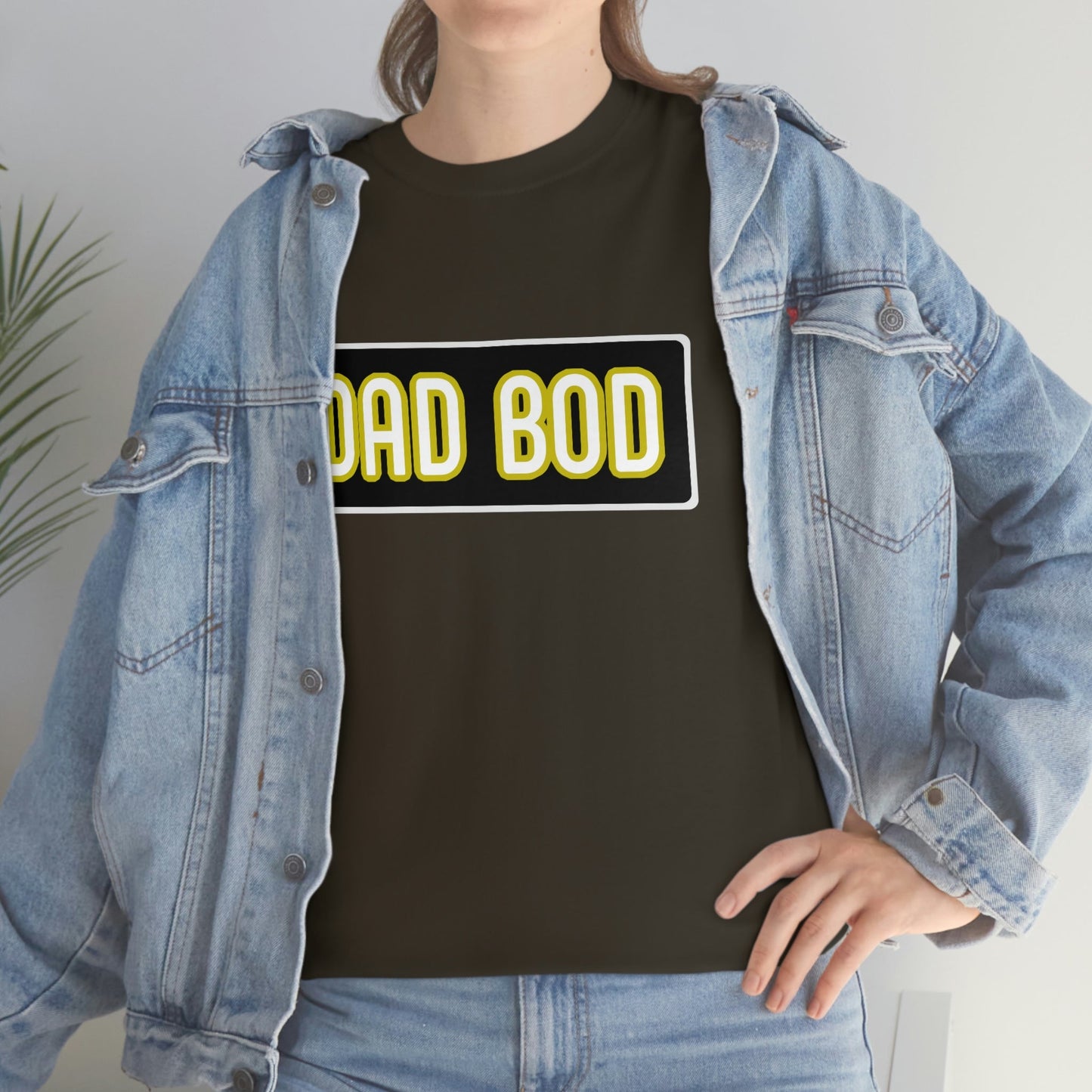 Dad Bod Unisex Heavy Cotton Tee Father Daddy Body Joke fun funny Present Gift