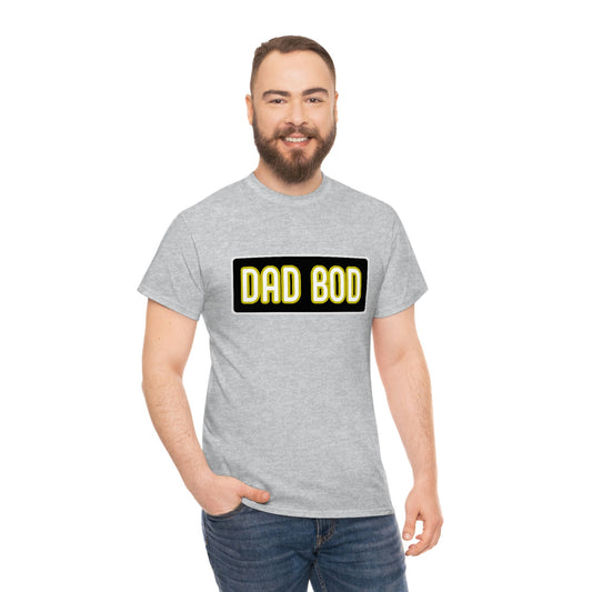 Dad Bod Unisex Heavy Cotton Tee Father Daddy Body Joke fun funny Present Gift