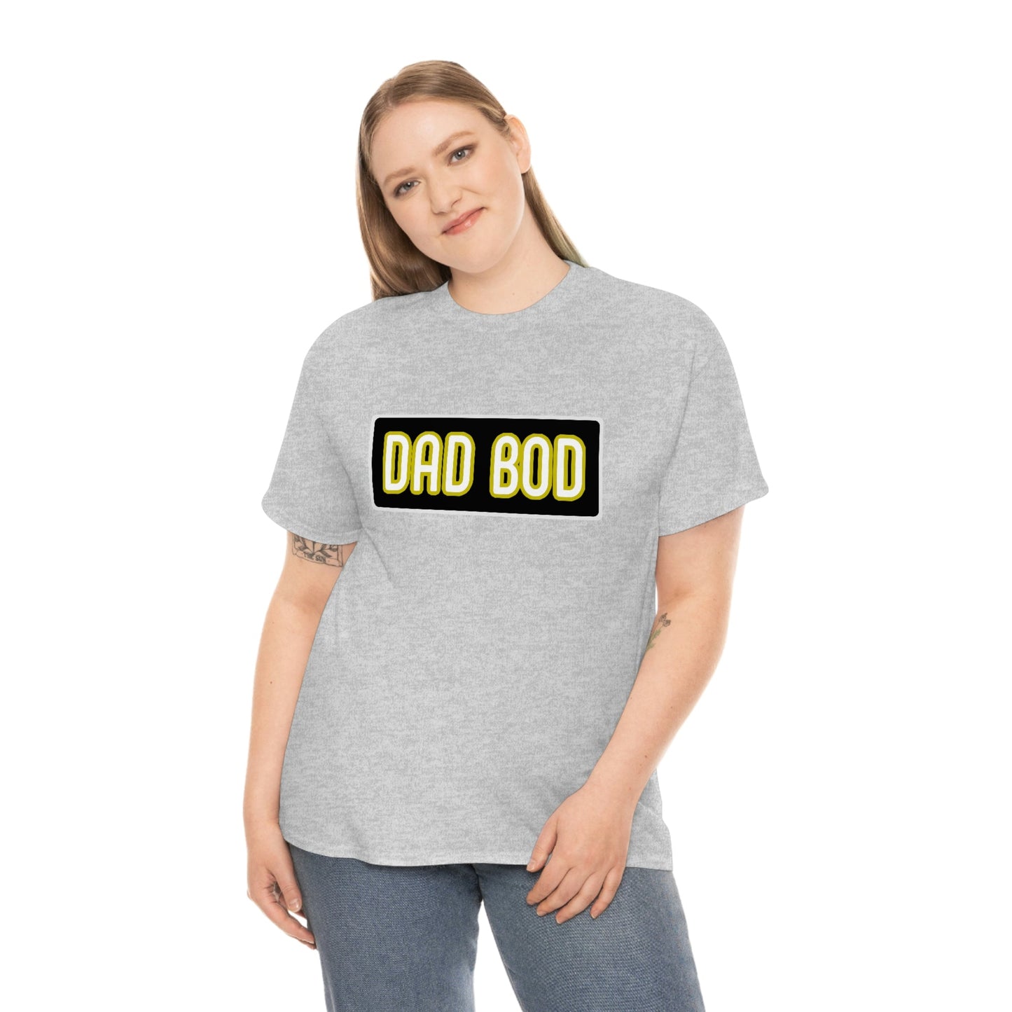 Dad Bod Unisex Heavy Cotton Tee Father Daddy Body Joke fun funny Present Gift