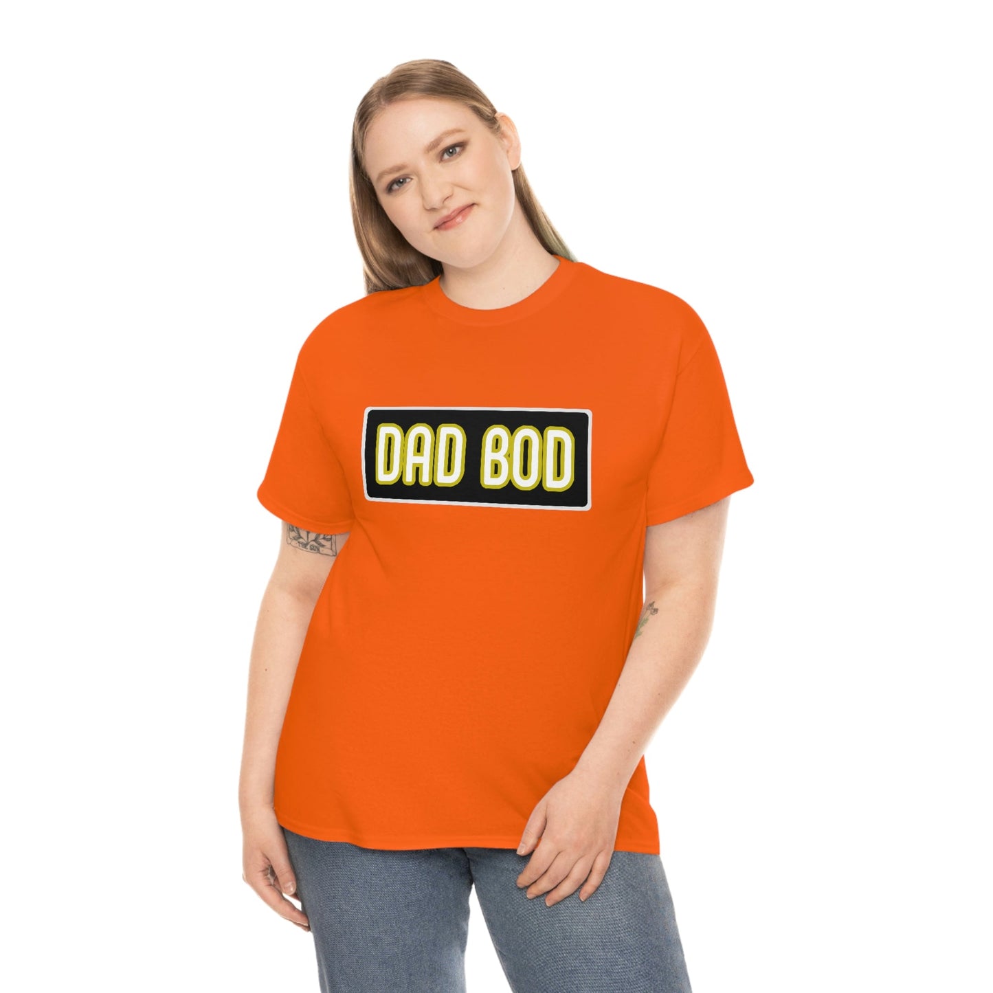 Dad Bod Unisex Heavy Cotton Tee Father Daddy Body Joke fun funny Present Gift