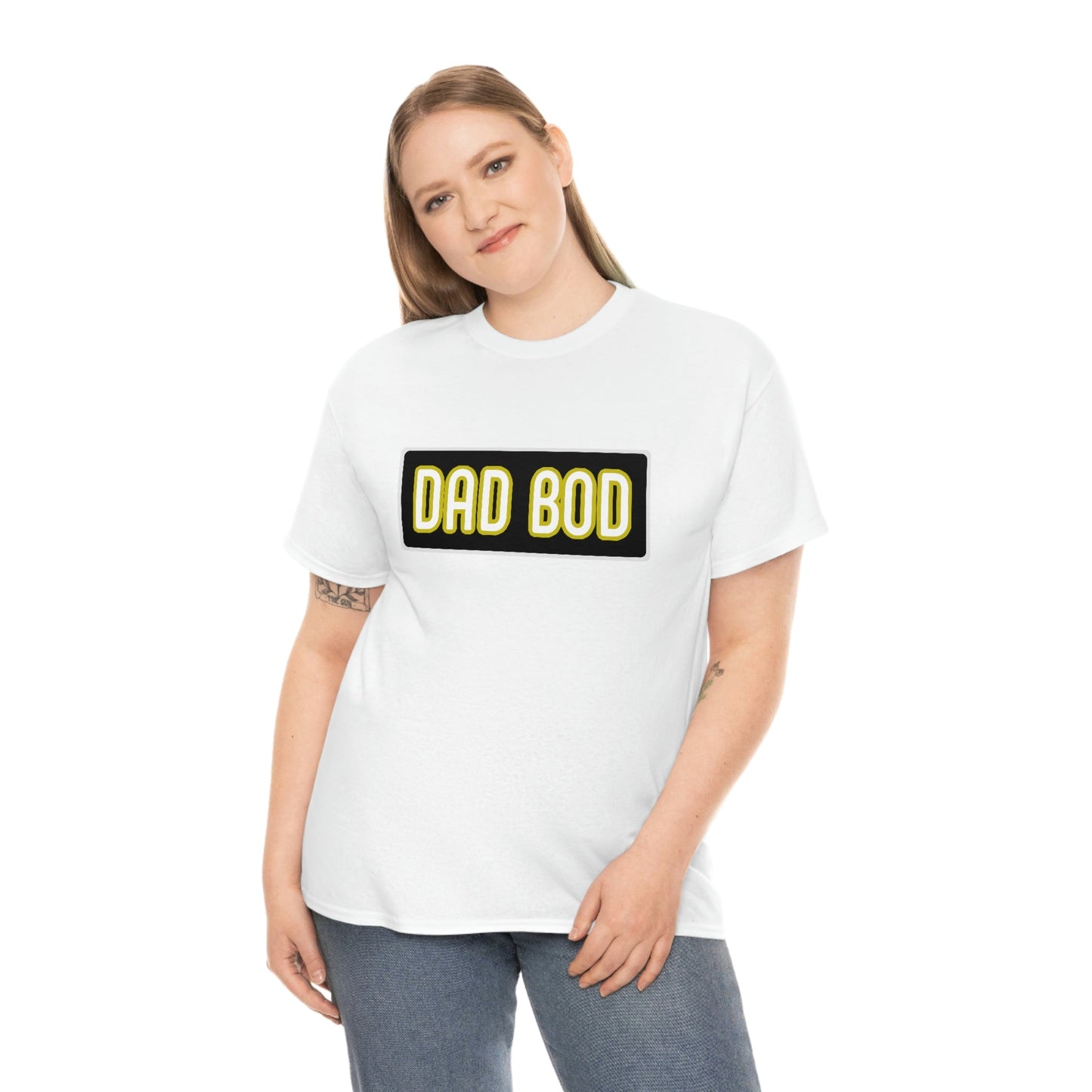 Dad Bod Unisex Heavy Cotton Tee Father Daddy Body Joke fun funny Present Gift