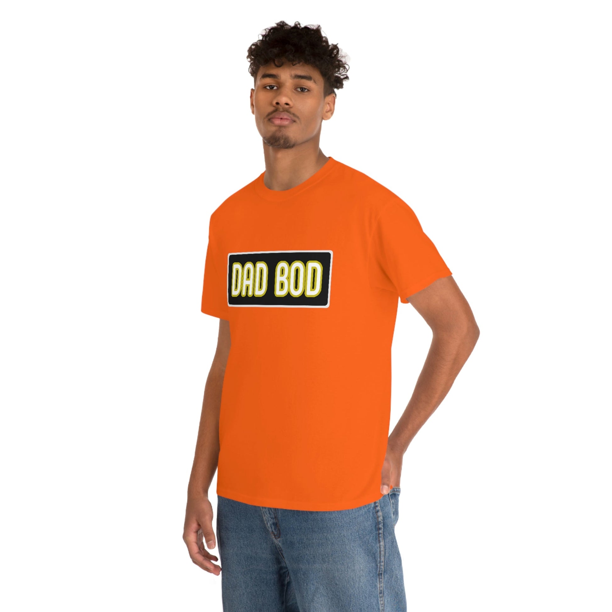 Dad Bod Unisex Heavy Cotton Tee Father Daddy Body Joke fun funny Present Gift