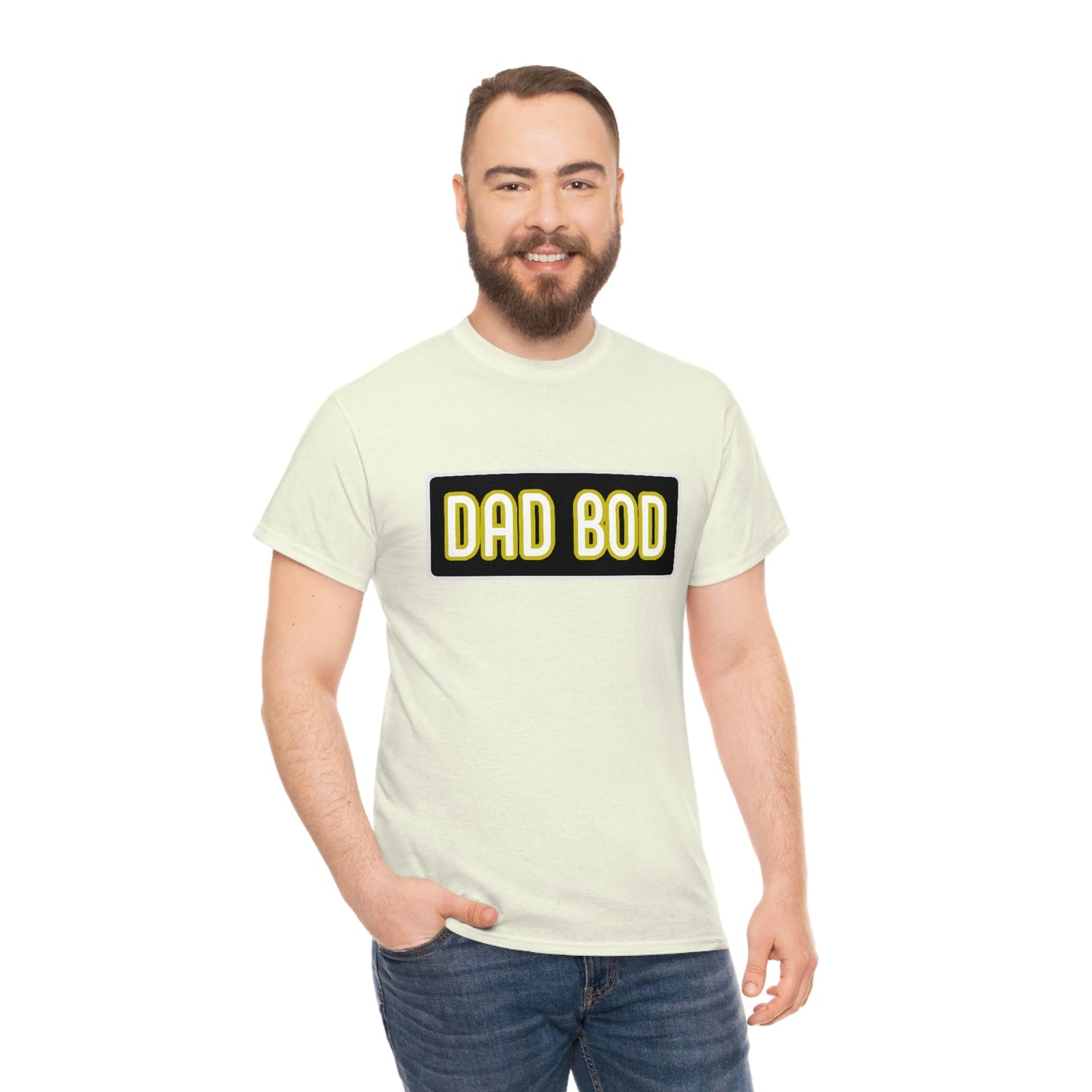 Dad Bod Unisex Heavy Cotton Tee Father Daddy Body Joke fun funny Present Gift