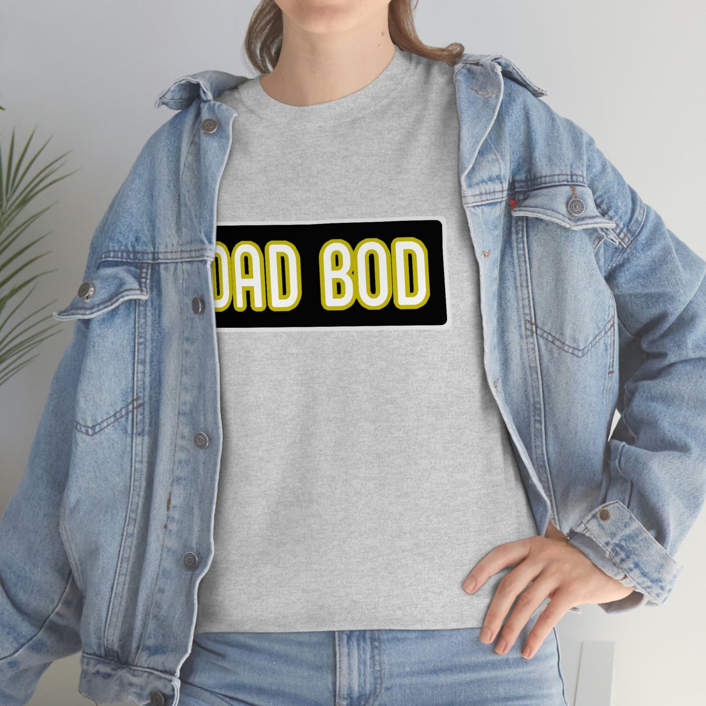 Dad Bod Unisex Heavy Cotton Tee Father Daddy Body Joke fun funny Present Gift