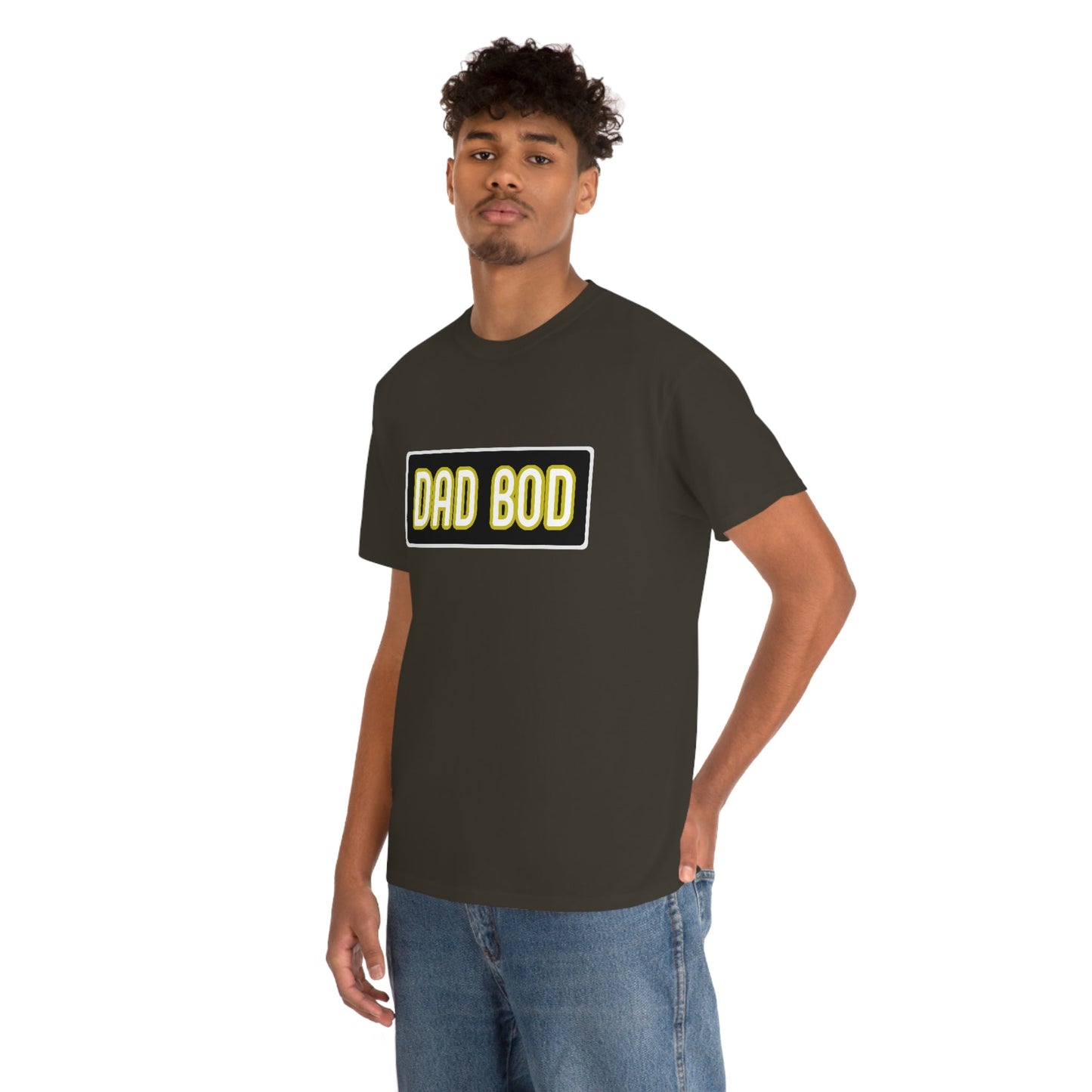 Dad Bod Unisex Heavy Cotton Tee Father Daddy Body Joke fun funny Present Gift