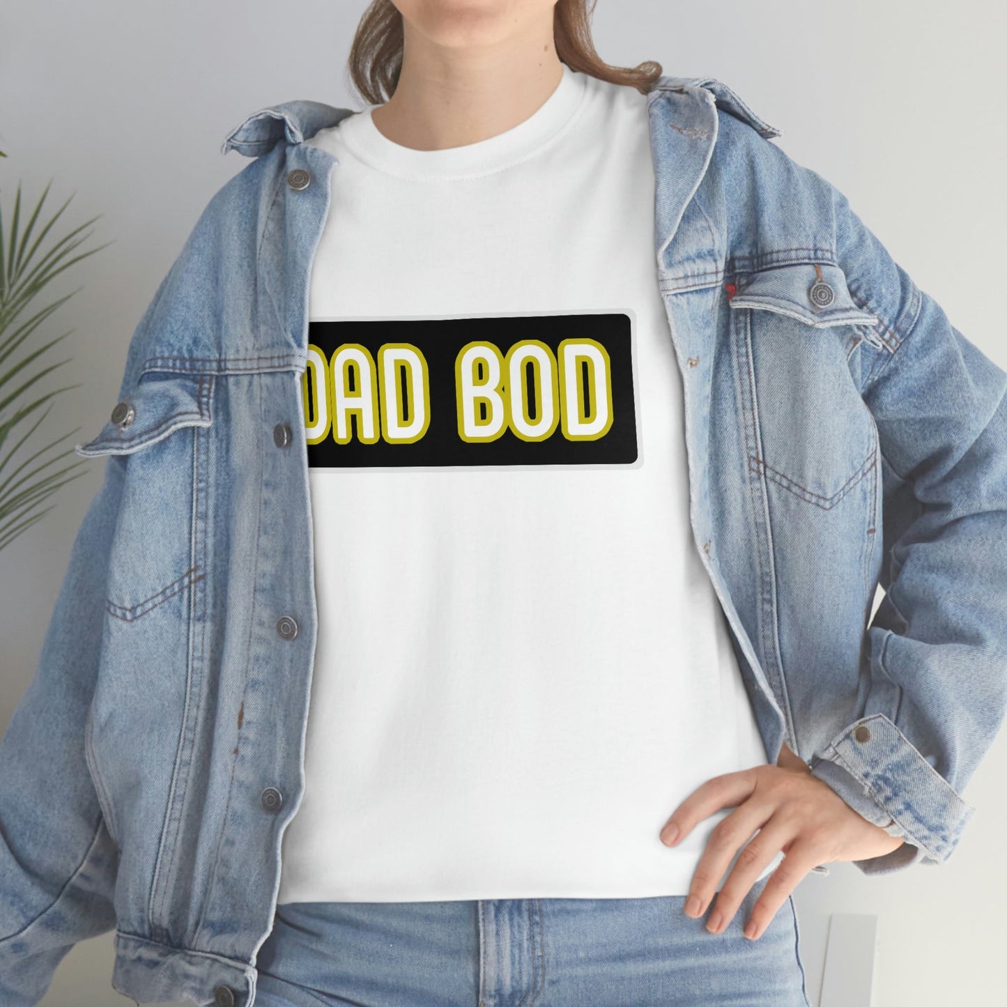 Dad Bod Unisex Heavy Cotton Tee Father Daddy Body Joke fun funny Present Gift