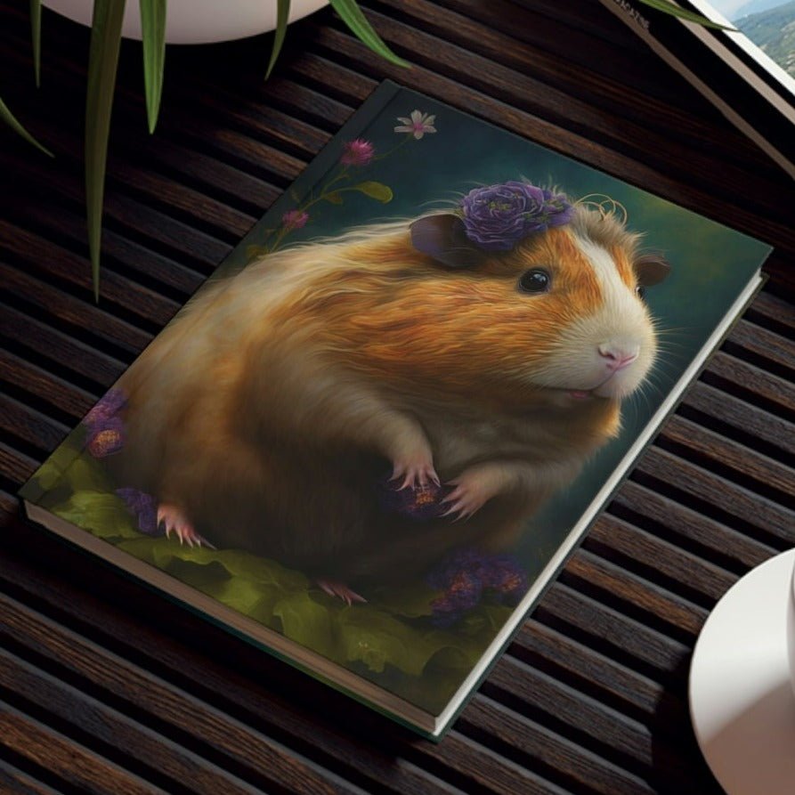 Day Dreaming Guinea Pig Hard Backed Journal