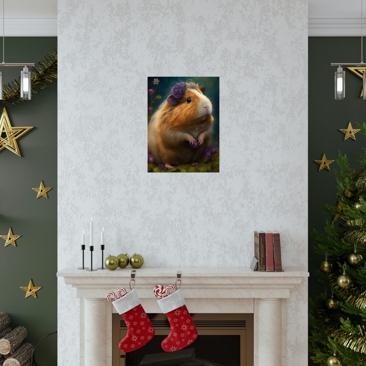 Day Dreaming Guinea Pig Premium Matte Vertical Posters