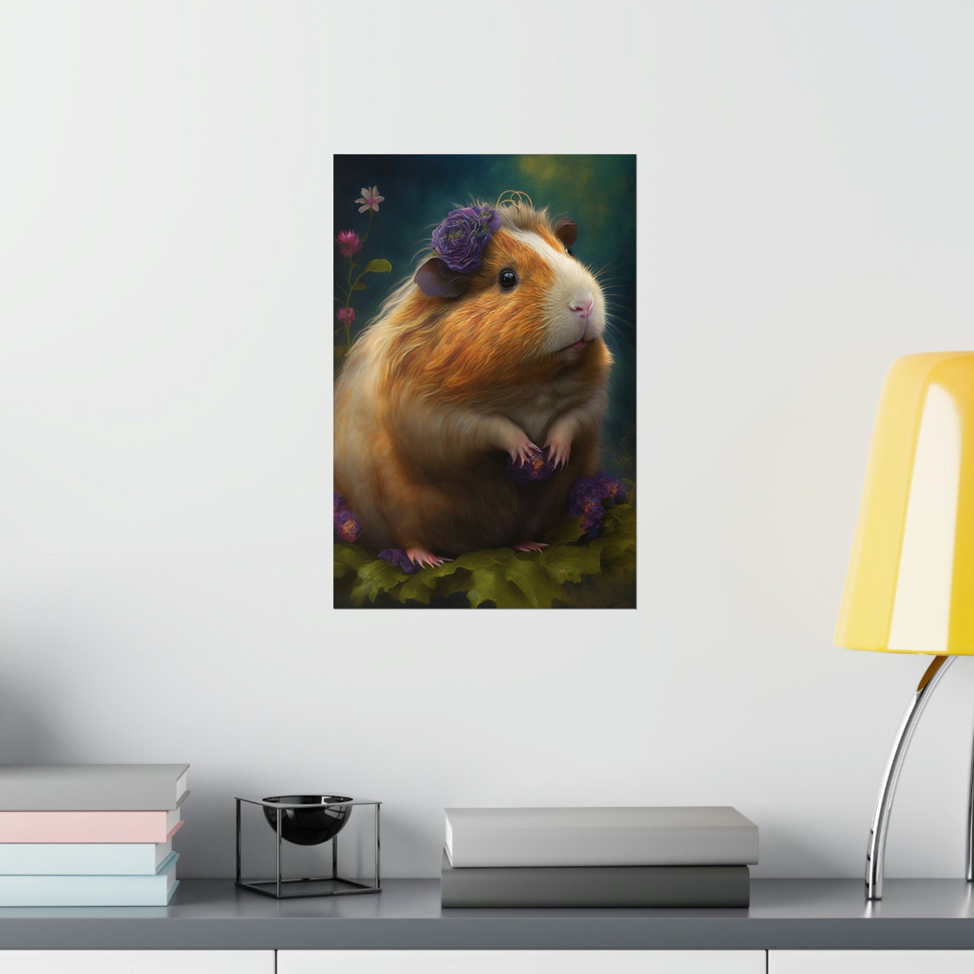 Day Dreaming Guinea Pig Premium Matte Vertical Posters