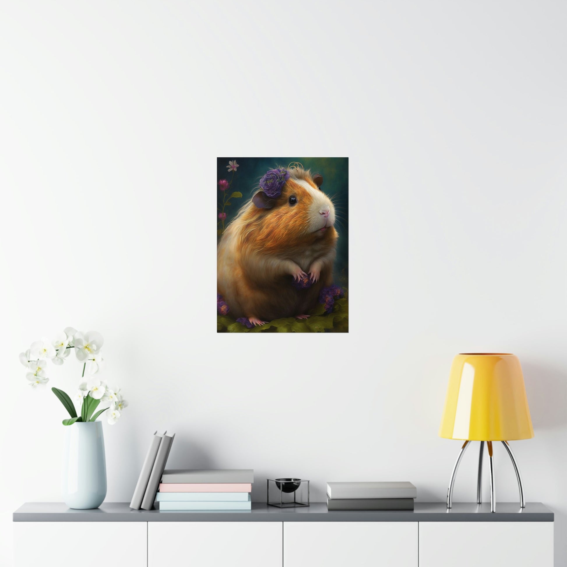 Day Dreaming Guinea Pig Premium Matte Vertical Posters