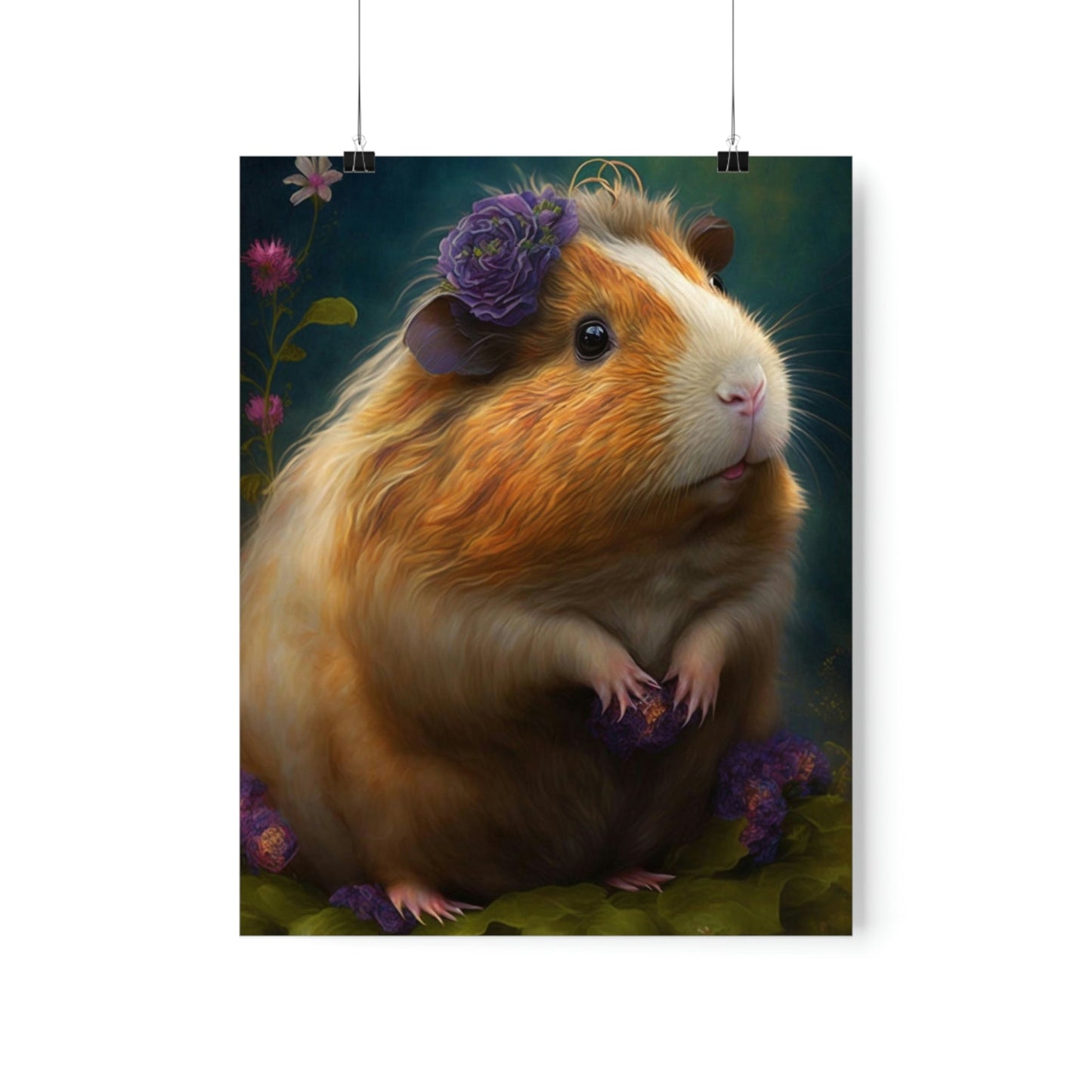 Day Dreaming Guinea Pig Premium Matte Vertical Posters