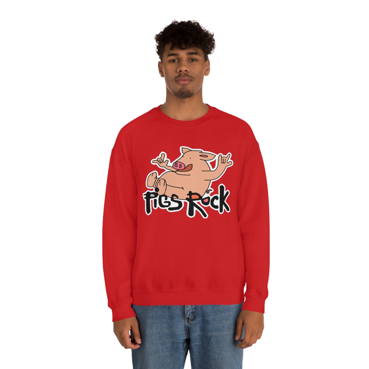 Pigs Rock Unisex Heavy Blend Crewneck Sweatshirt