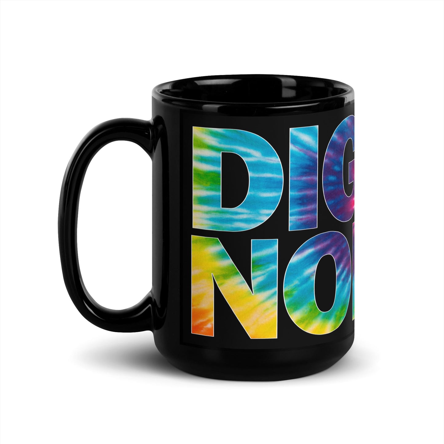 Digital Nomad Black Ceramic Glossy Mug