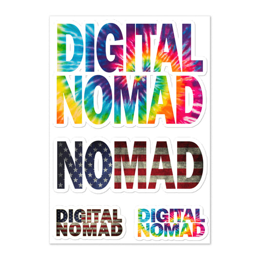 Digital Nomad Multi-Design Sticker Sheet