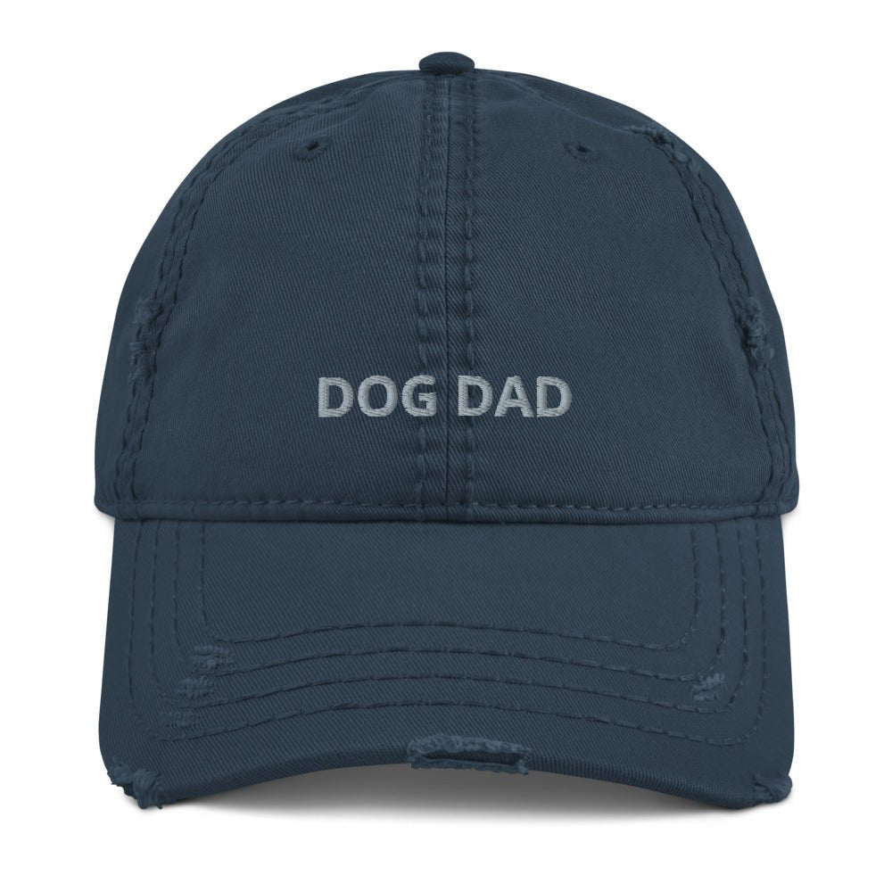 DOG DAD Distressed Dad Hat Cap Pets Parent Gift Retriever Mutt Yorkie Beagle Shepherd