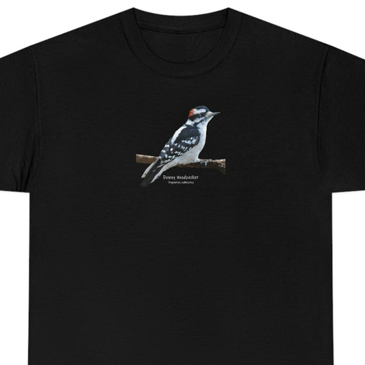 Downey Woodpecker (PS Dry Brush) Heavy Cotton Tee, Birds, Birding, Birder, Bird Watching, Bird Watcher, Birdwatcher Gifts,