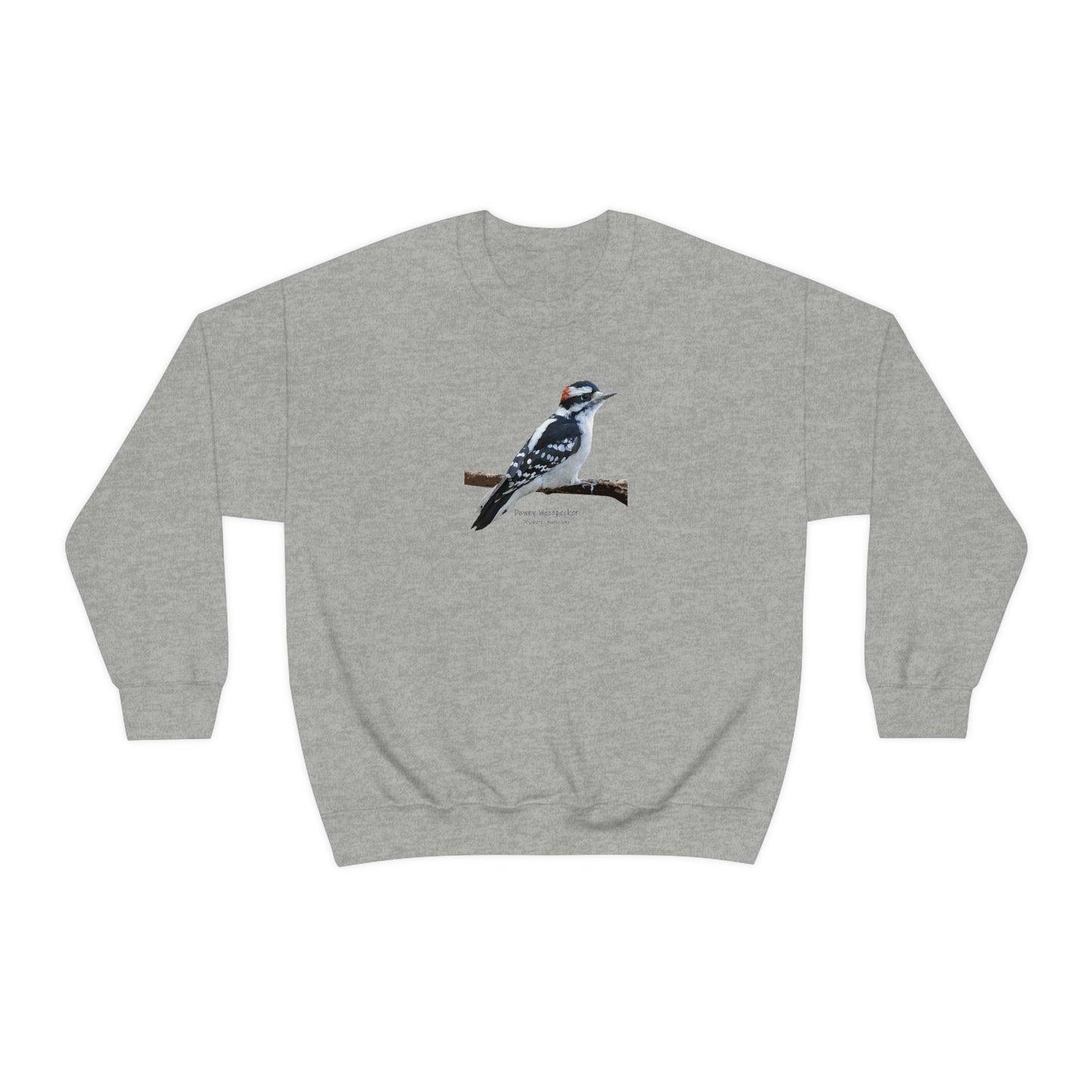 Downy Woodpecker (PS Dry Brush) Blend Crewneck Sweatshirt, Birds, Birding, Birder, Bird Watching, Bird Watcher, Birdwatcher Gifts,