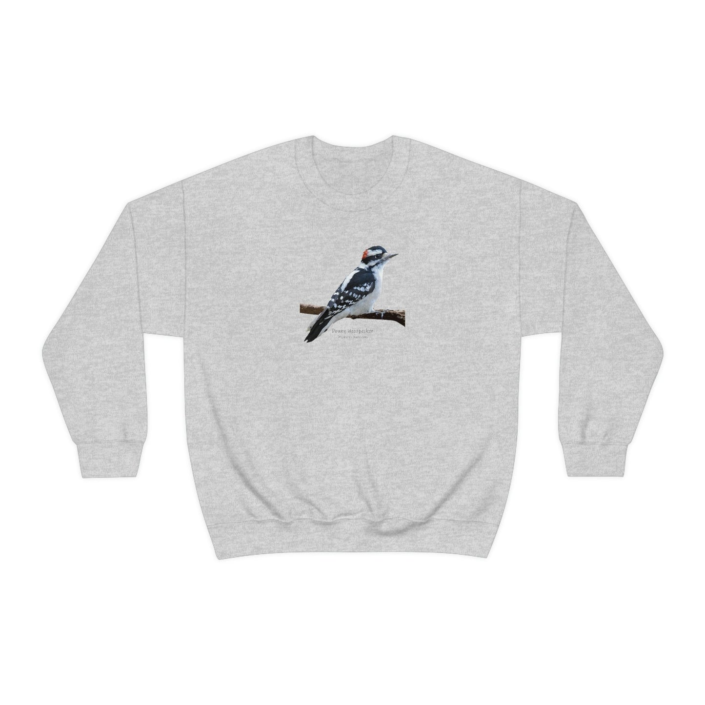 Downy Woodpecker (PS Dry Brush) Blend Crewneck Sweatshirt, Birds, Birding, Birder, Bird Watching, Bird Watcher, Birdwatcher Gifts,