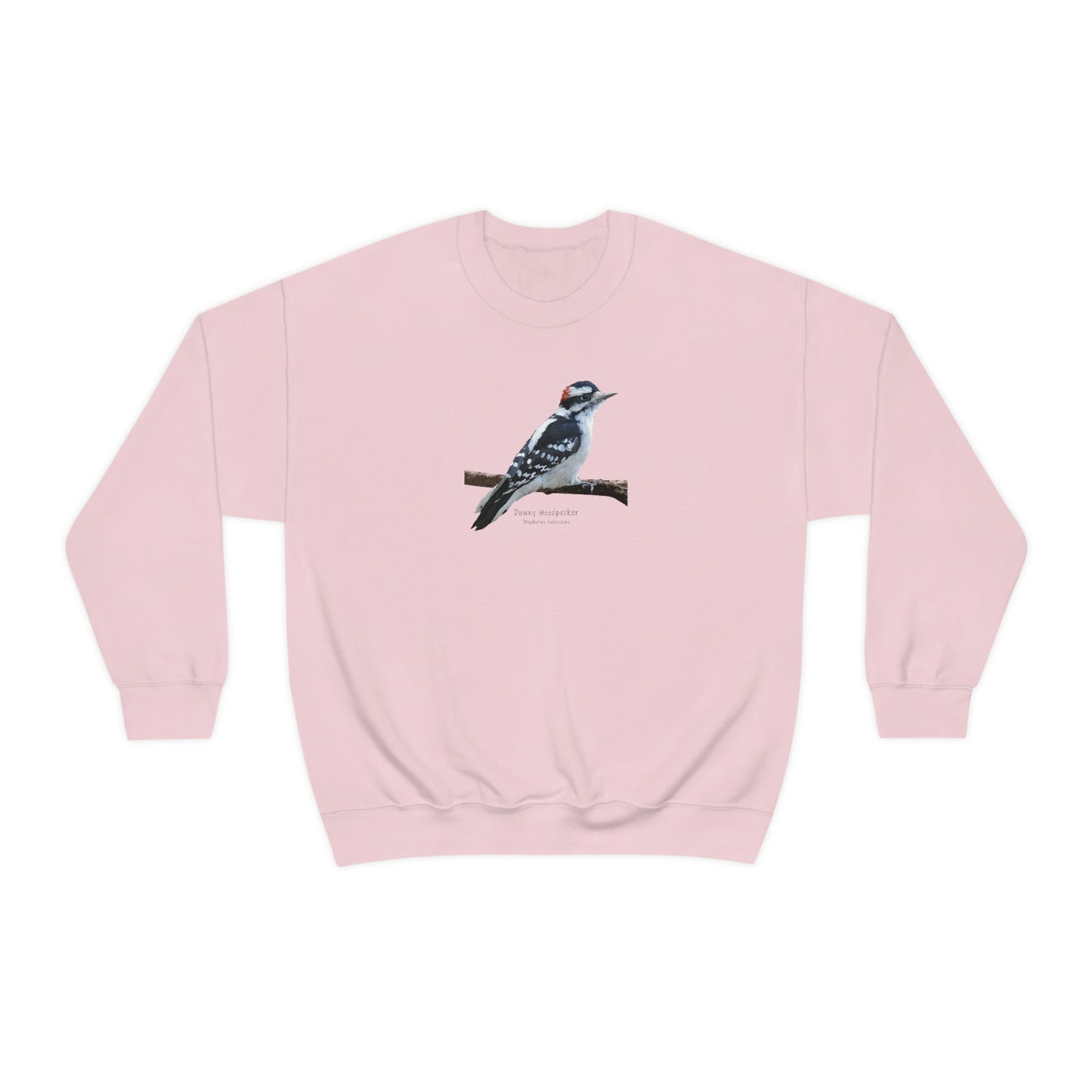 Downy Woodpecker (PS Dry Brush) Blend Crewneck Sweatshirt, Birds, Birding, Birder, Bird Watching, Bird Watcher, Birdwatcher Gifts,