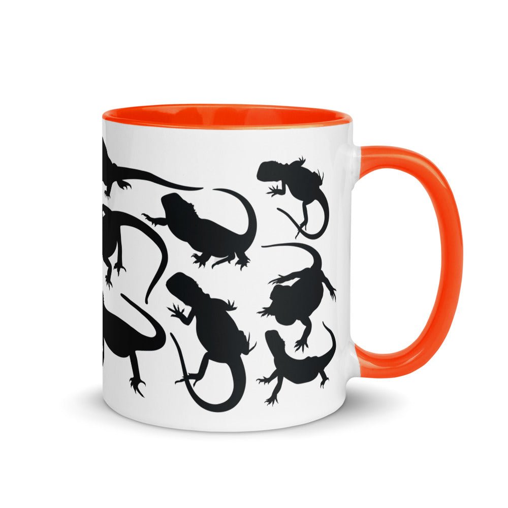 Dragons, Dragons Everywhere - Bearded Dragon Mug with Color Inside