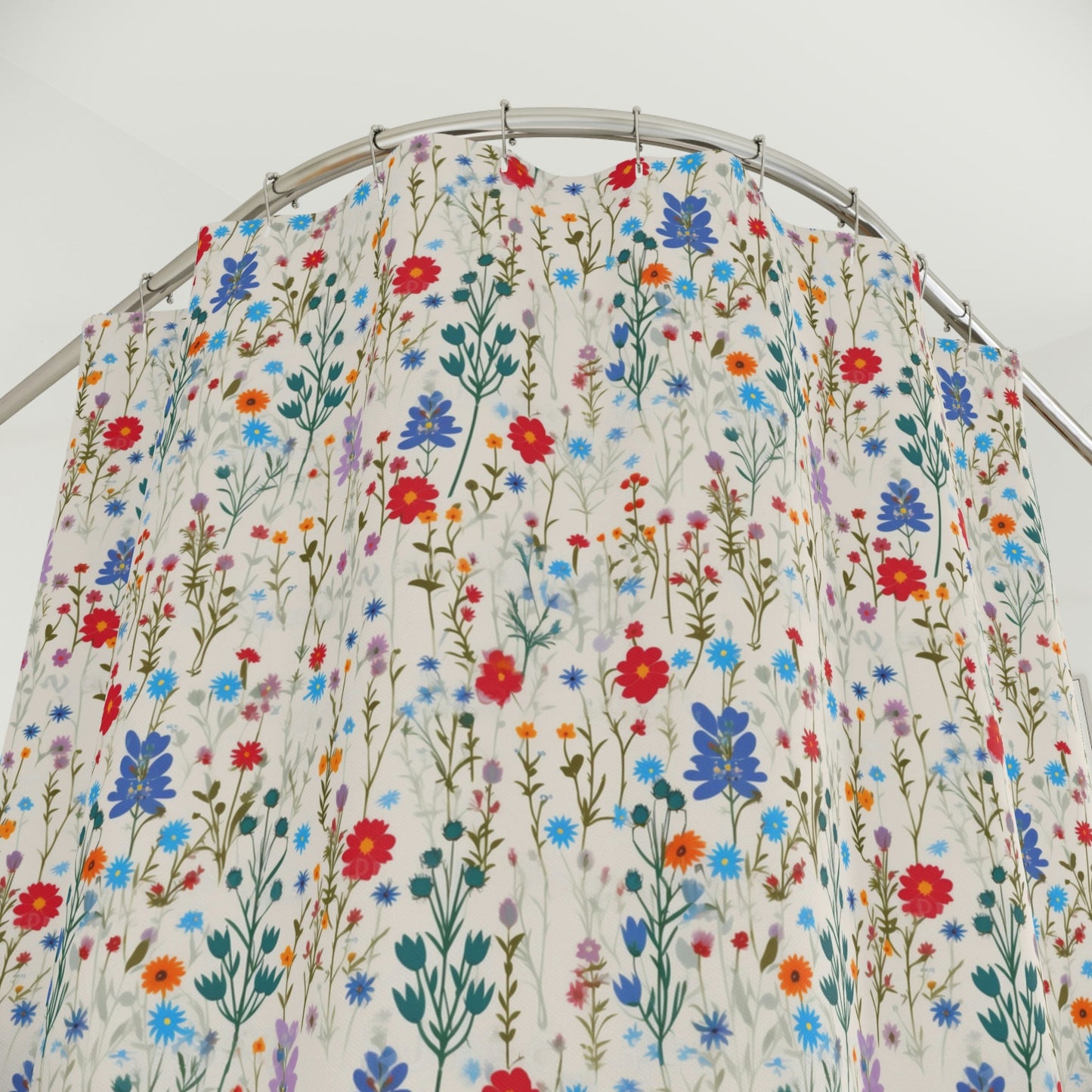 Dried Wildflowers Art Print Polyester Shower Curtain