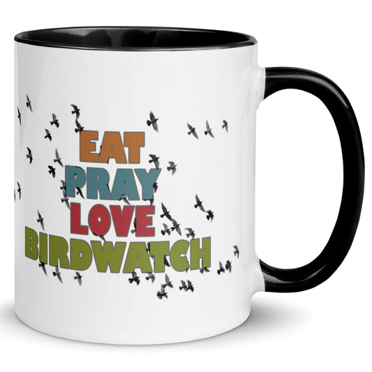 Eat Pray Love Birdwatch Mug with Color Inside