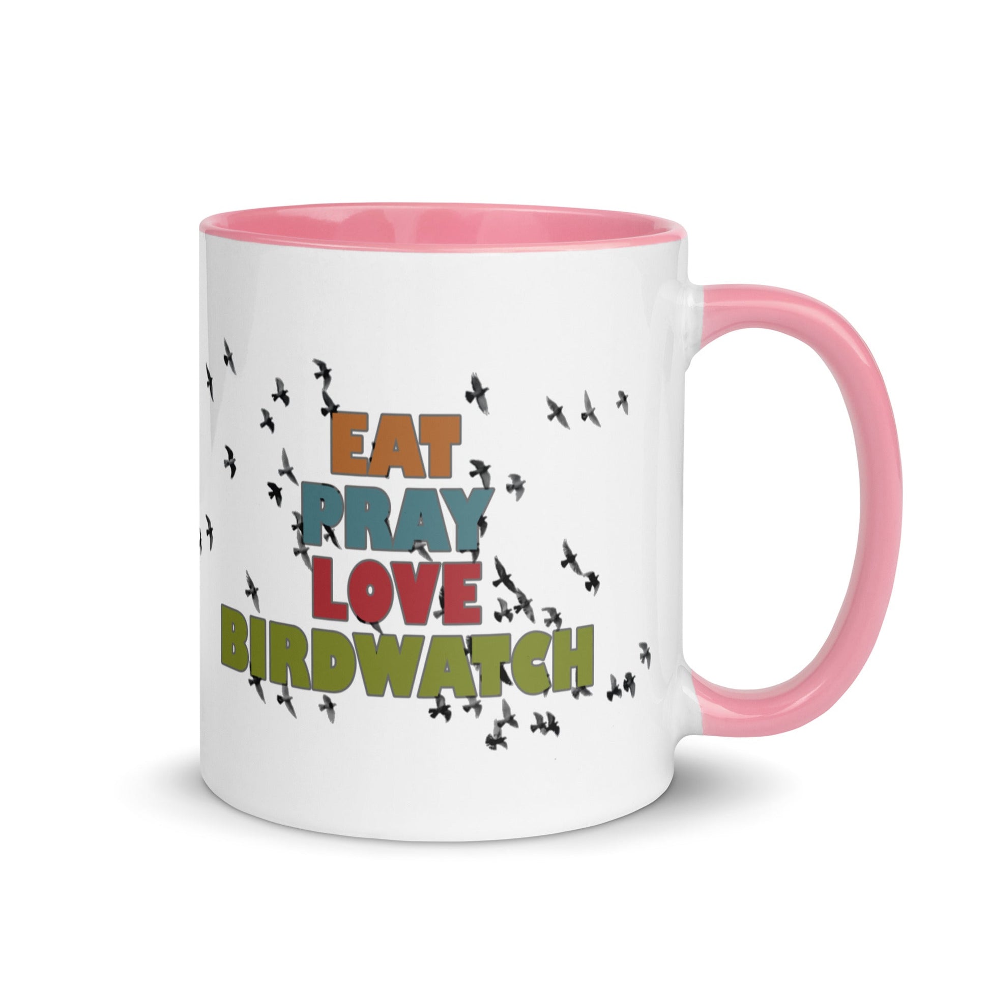 Eat Pray Love Birdwatch Mug with Color Inside