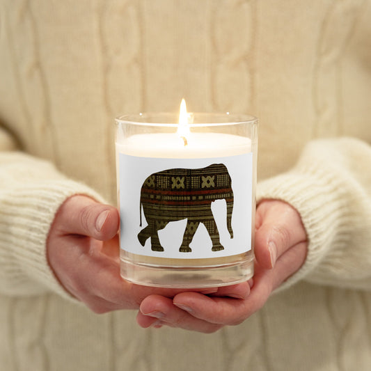 Elephant Glass Jar Soy Wax Candle