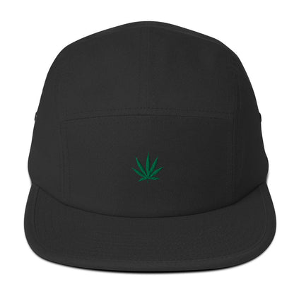 Embroidered Marijuana Leaf Five Panel Cap Ganja Maryjane Weed Pot MJ 420