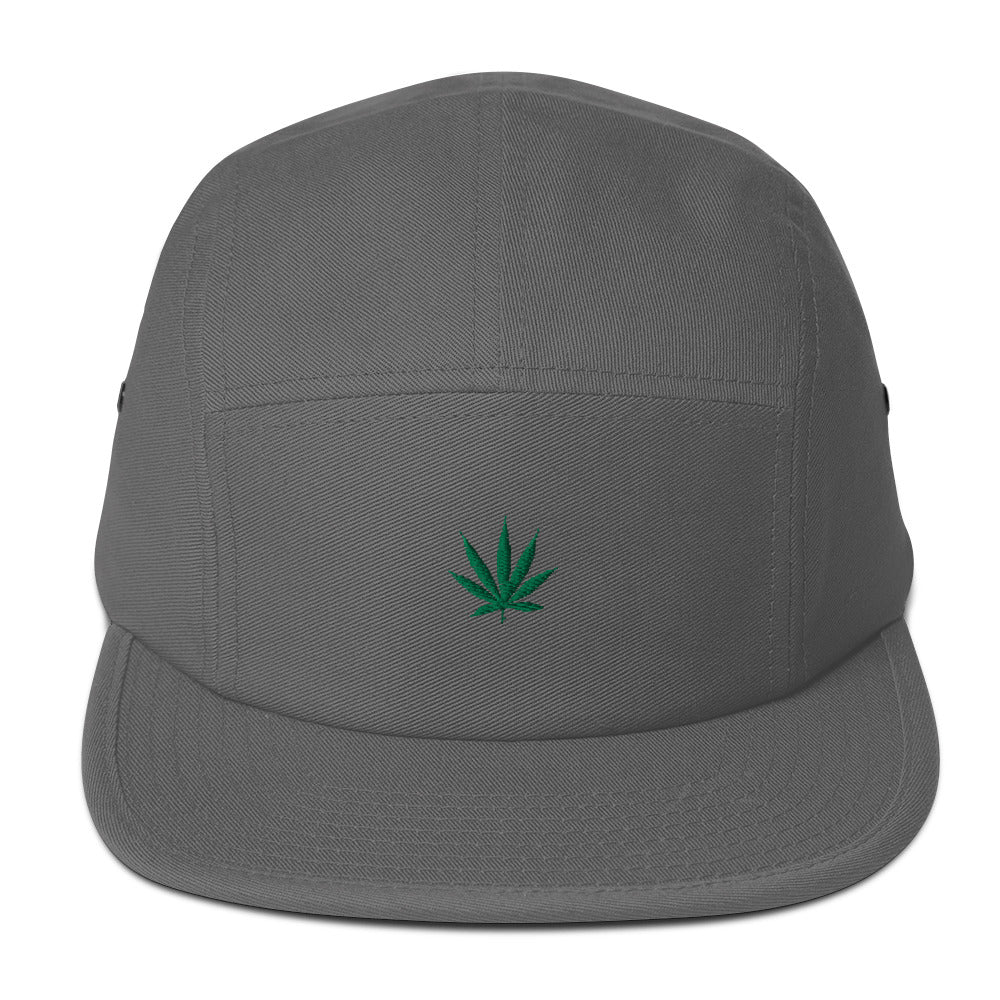 Embroidered Marijuana Leaf Five Panel Cap Ganja Maryjane Weed Pot MJ 420