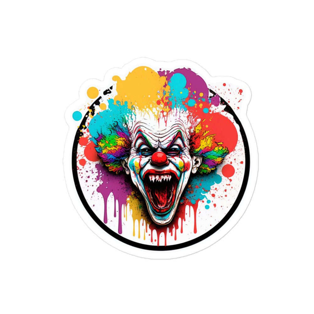 Evil Clown Bubble-Free Stickers