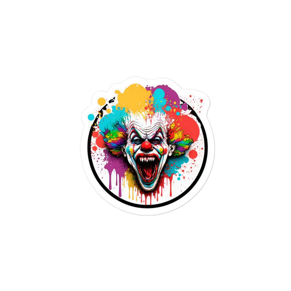 Evil Clown Bubble-Free Stickers