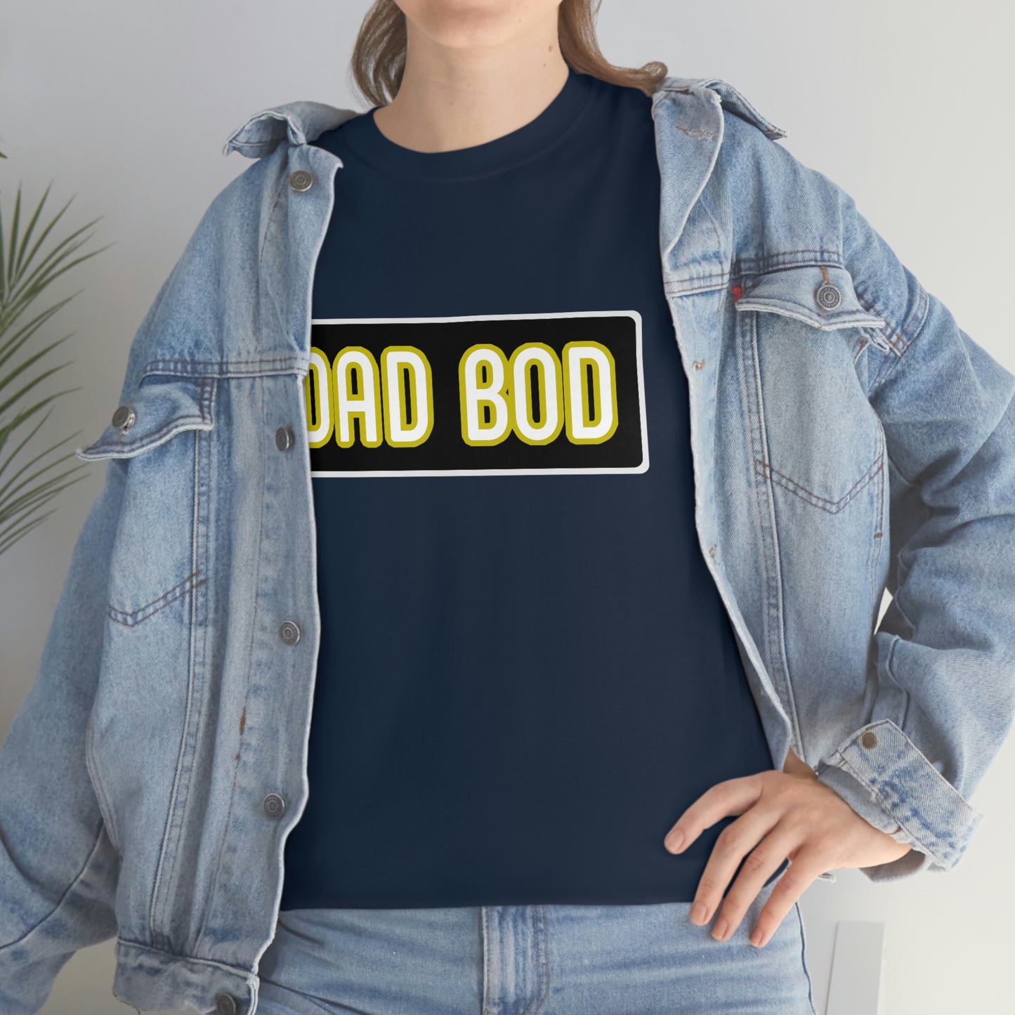 Dad Bod Unisex Heavy Cotton Tee Father Daddy Body Joke fun funny Present Gift