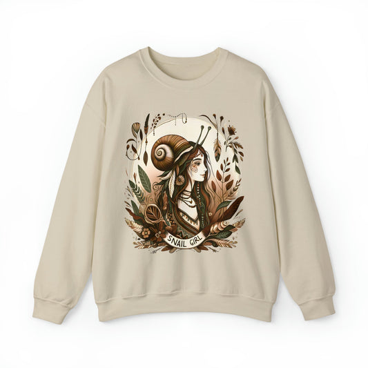 Fairycore Snail Girl Sweatshirt