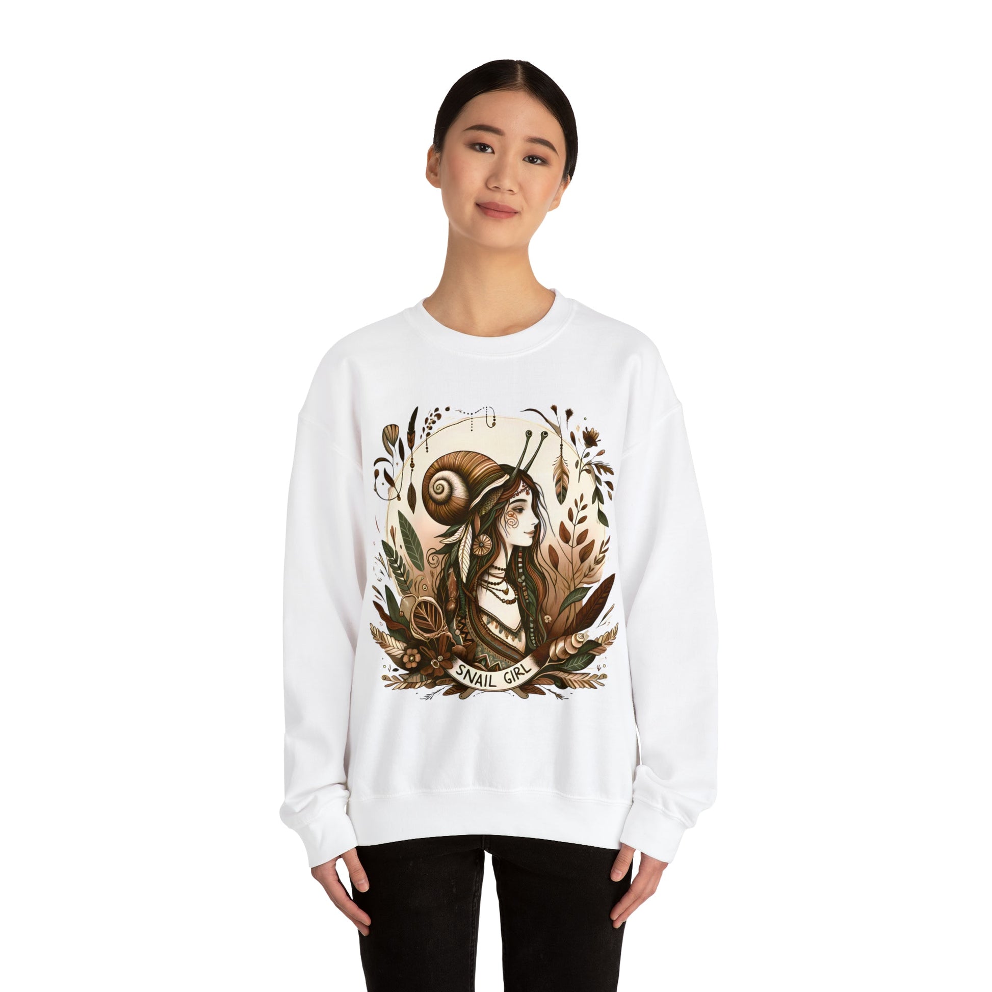 Fairycore Snail Girl Sweatshirt