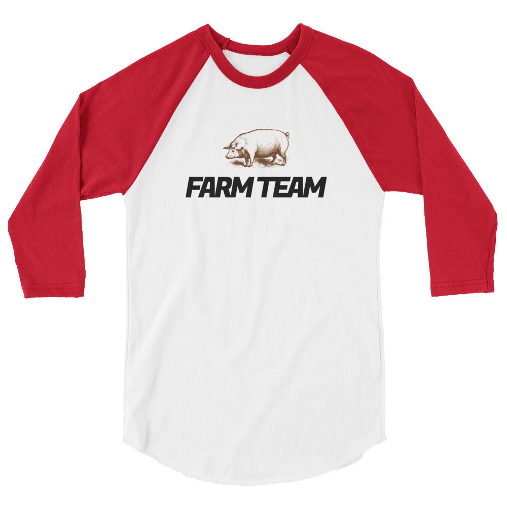 FARM TEAM | Raglan Baseball Shirt | Farm Animal Shirt | Great 4-H Gift
