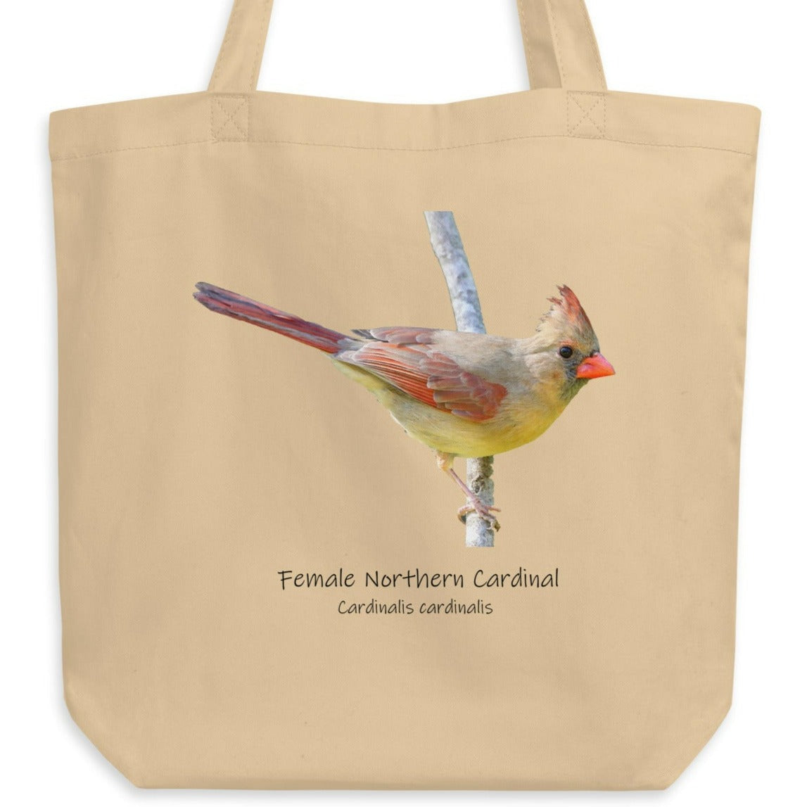 Female Northern Cardinal Eco Tote Bag