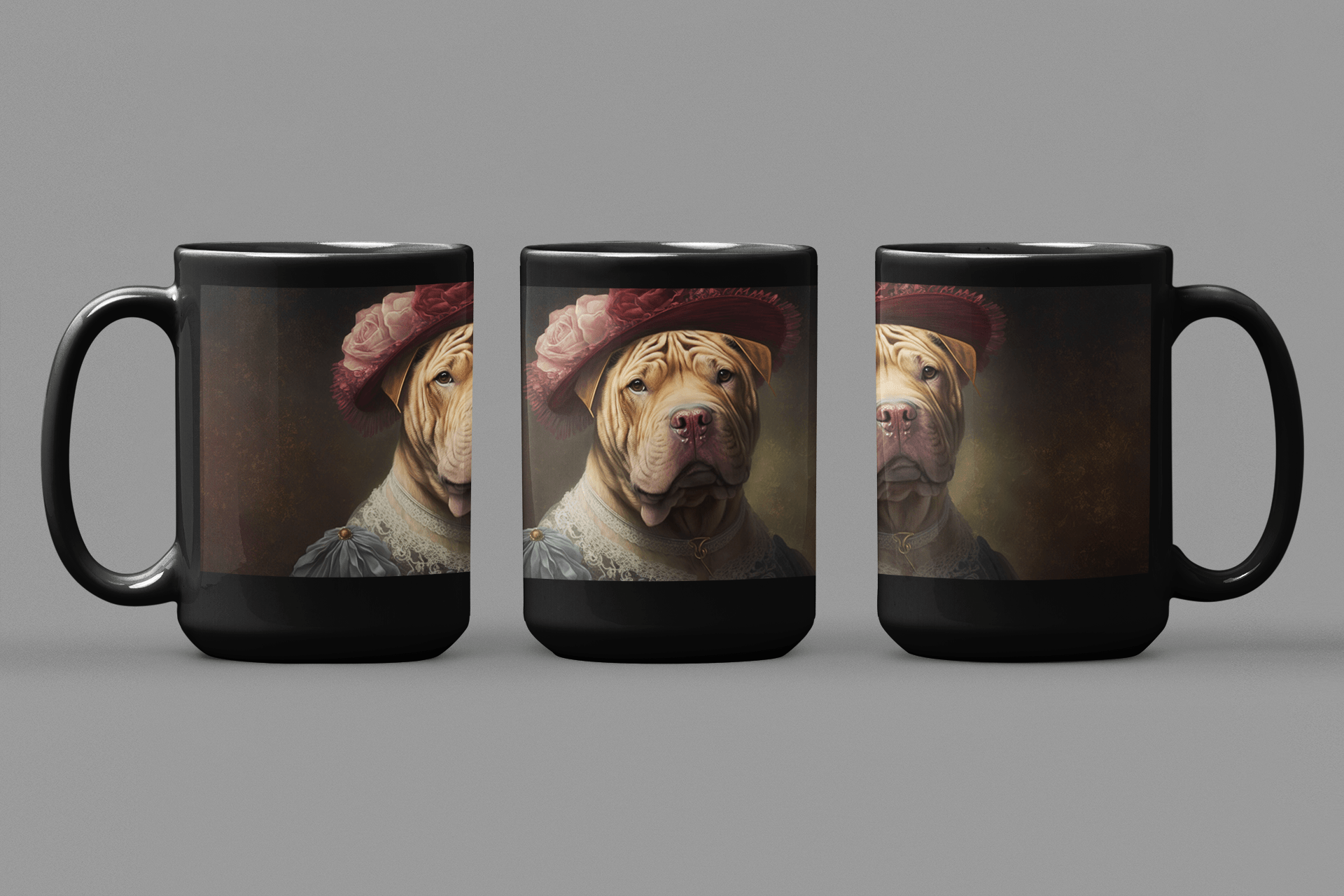 Female Shar-Pei Dog - 15 oz Coffee Mug