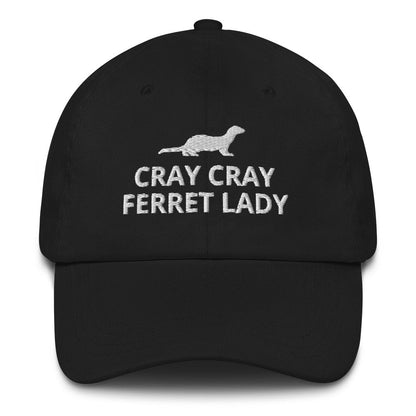 Ferret Hat | Cray Cray Ferret Lady | Perfect gift for the Pet Ferret lover! | Multiple Hat Colors Available