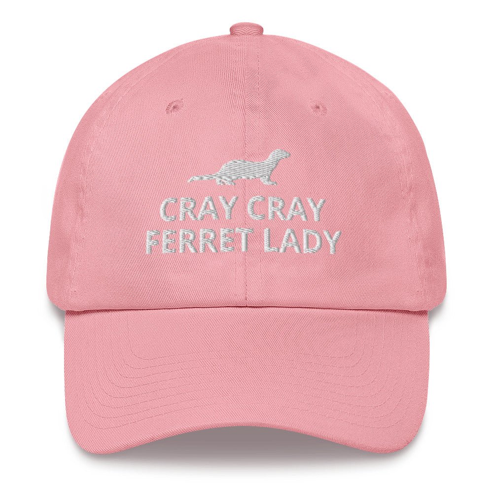 Ferret Hat | Cray Cray Ferret Lady | Perfect gift for the Pet Ferret lover! | Multiple Hat Colors Available