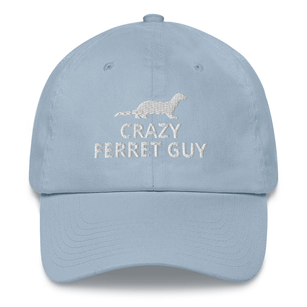 Ferret Hat | Crazy Ferret Guy | Perfect gift for the Pet Ferret lover! | Multiple Hat Colors Available