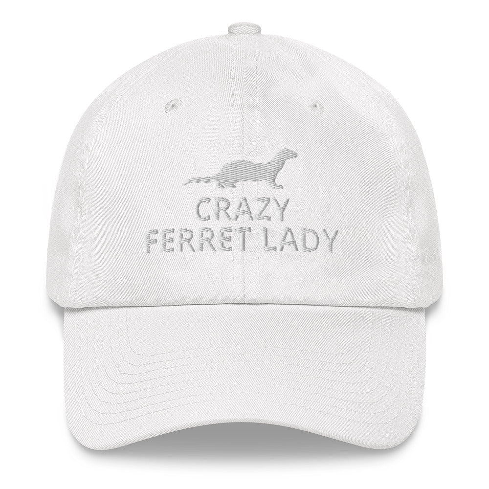 Ferret Hat | Crazy Ferret Lady | Perfect gift for the Pet Ferret lover! | Multiple Hat Colors Available