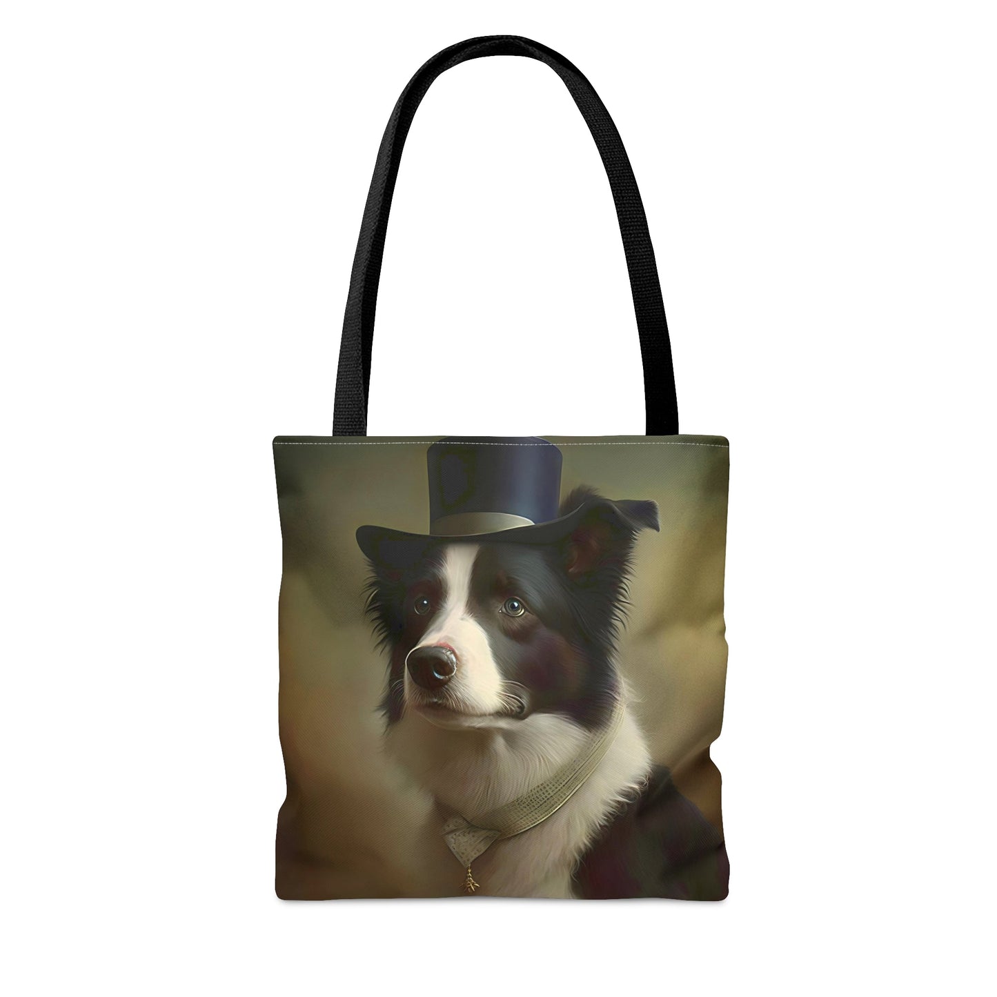 Floral Art Nouveau Border Collie Tote Bag