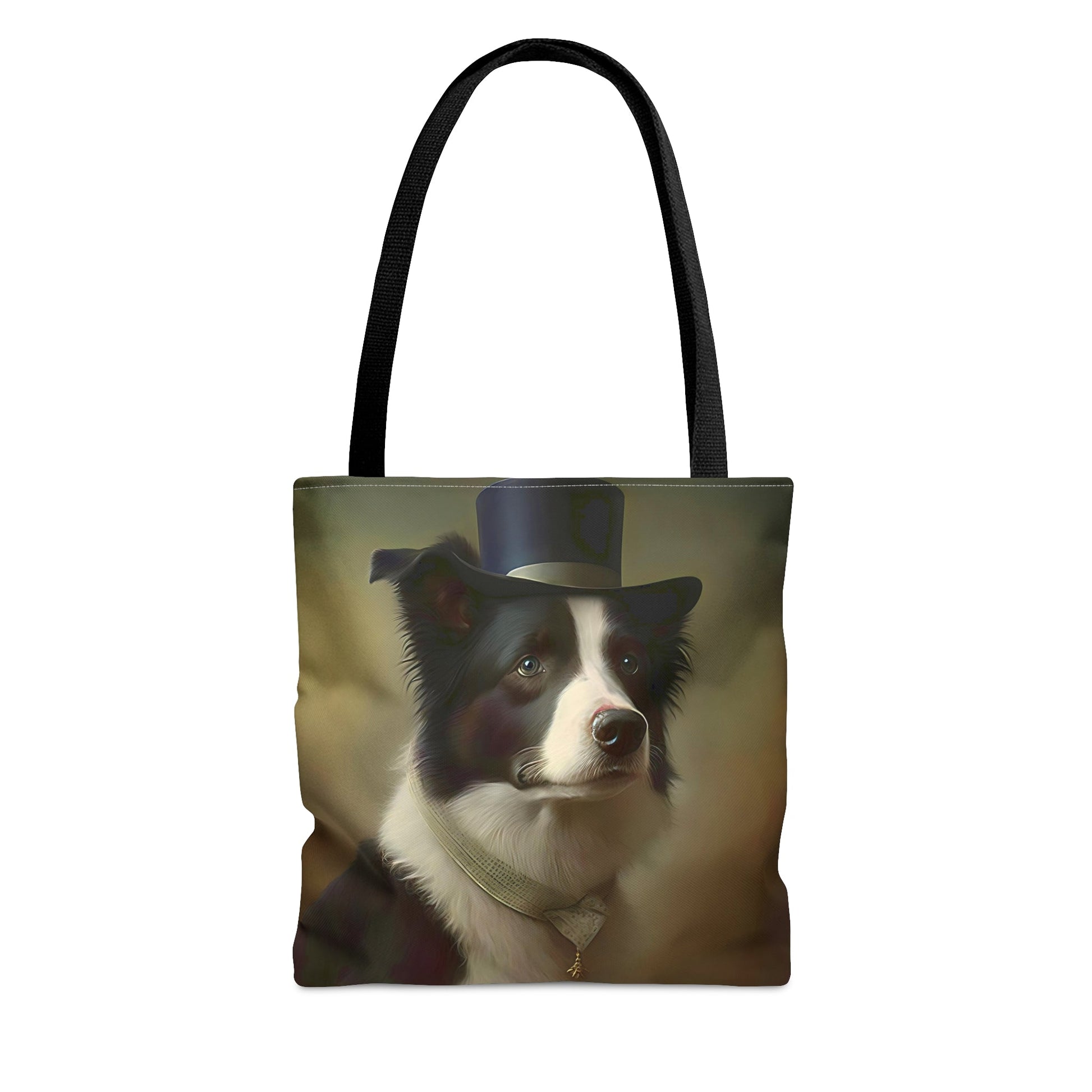 Floral Art Nouveau Border Collie Tote Bag