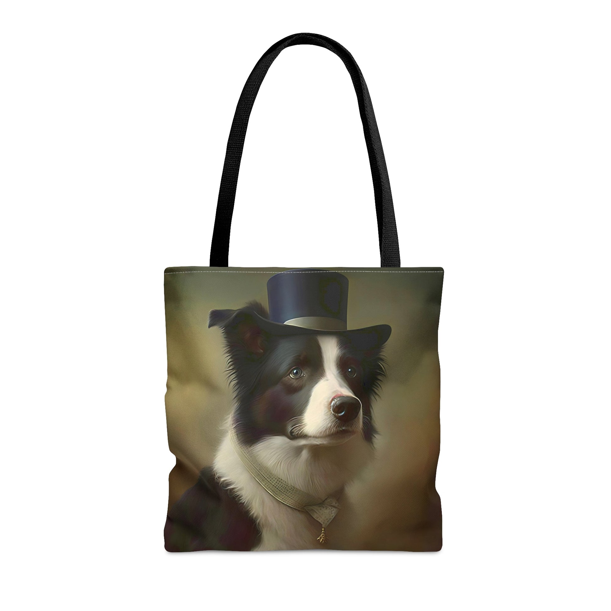 Floral Art Nouveau Border Collie Tote Bag