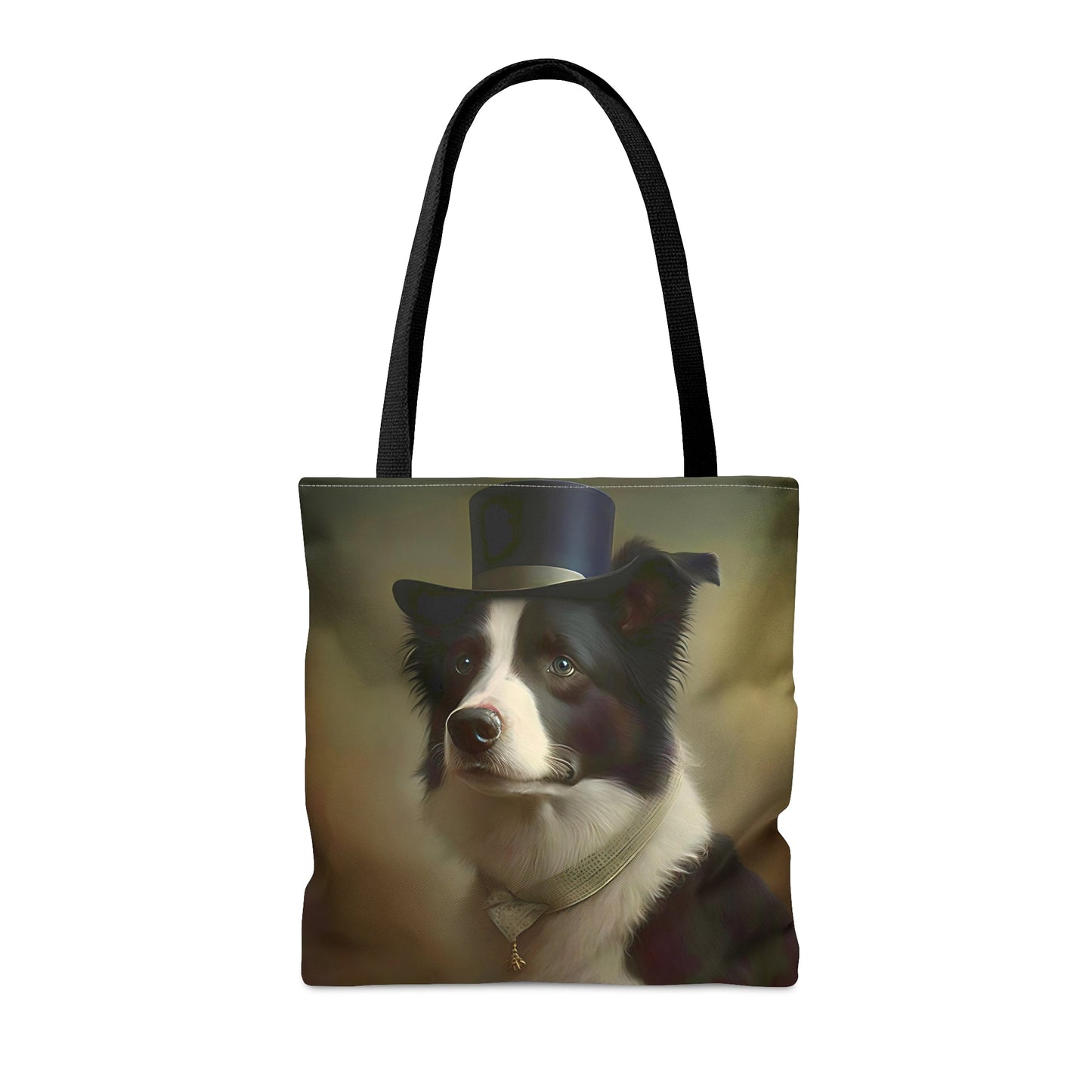 Floral Art Nouveau Border Collie Tote Bag