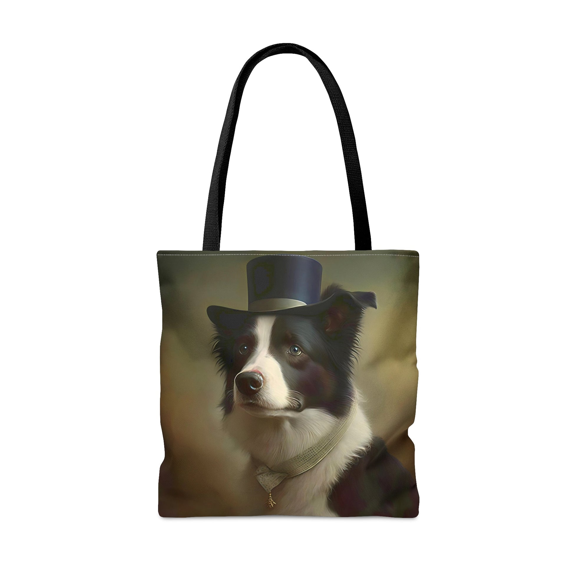 Floral Art Nouveau Border Collie Tote Bag