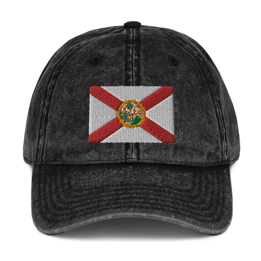 Florida Flag Vintage Cotton Twill Cap