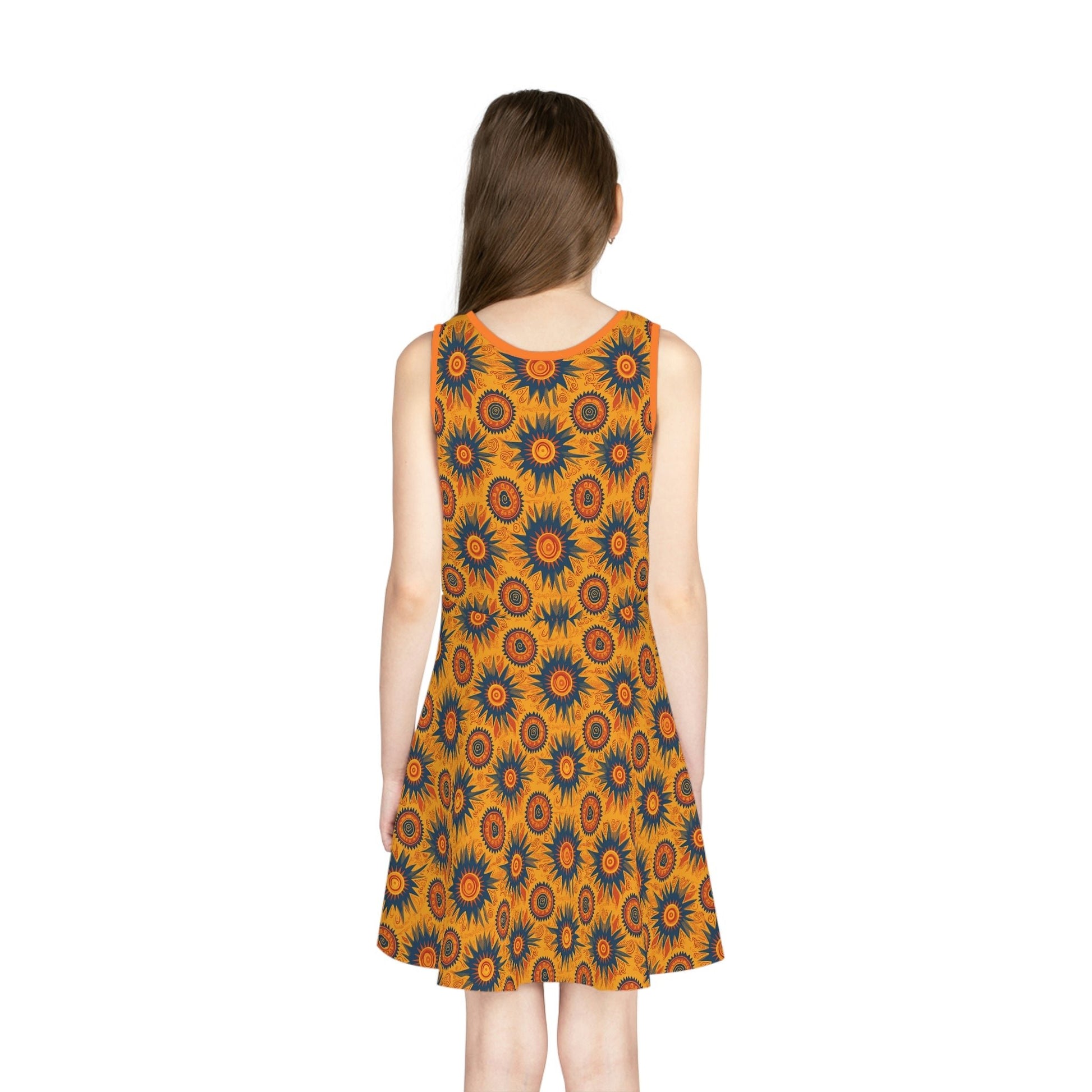 Folk Art Sun Girls' Sleeveless Sundress